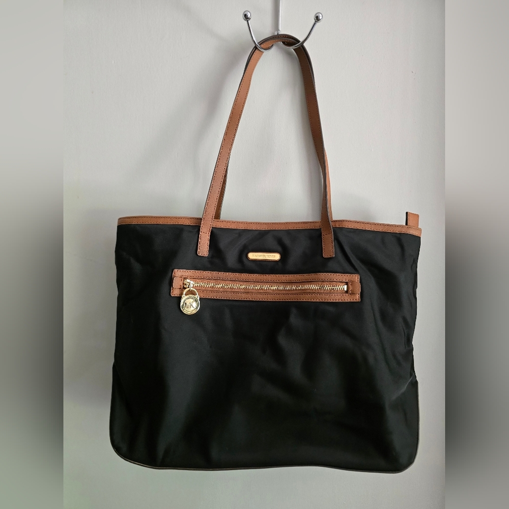Black and Tan Tote Bag